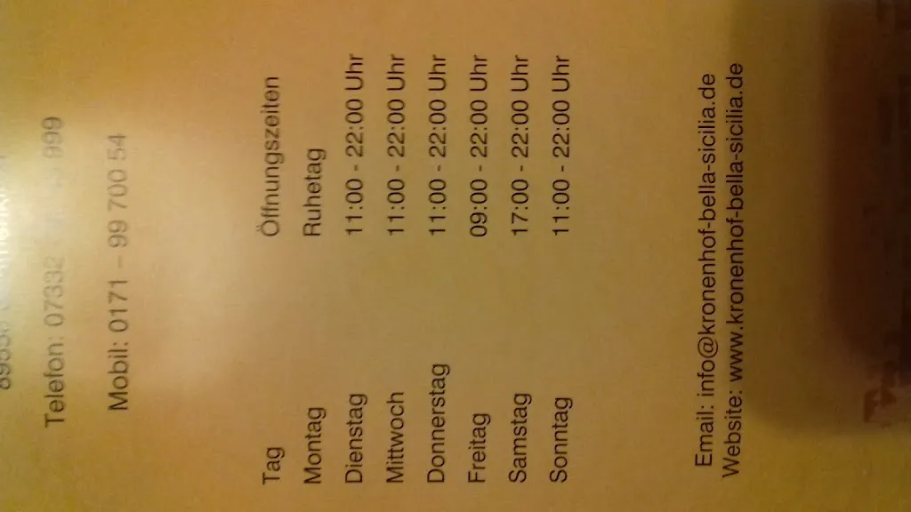 Menu_Trattoria Bella Sicilia_Böhmenkirch_immagine_1