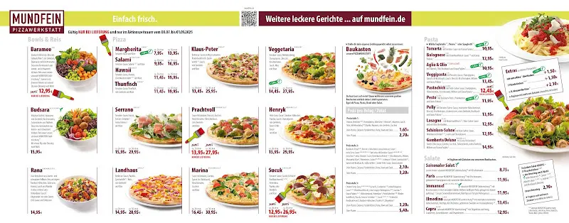 Menu_MUNDFEIN Pizzawerkstatt Hamburg-Bergstedt_Hamburg_image_1