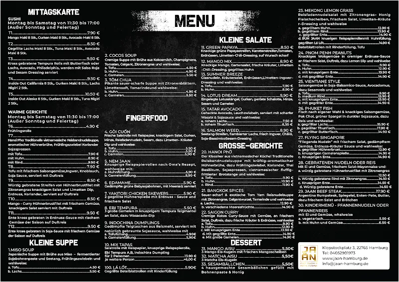 Menu_JA AN Restaurant - Altona_Hamburg_immagine_1