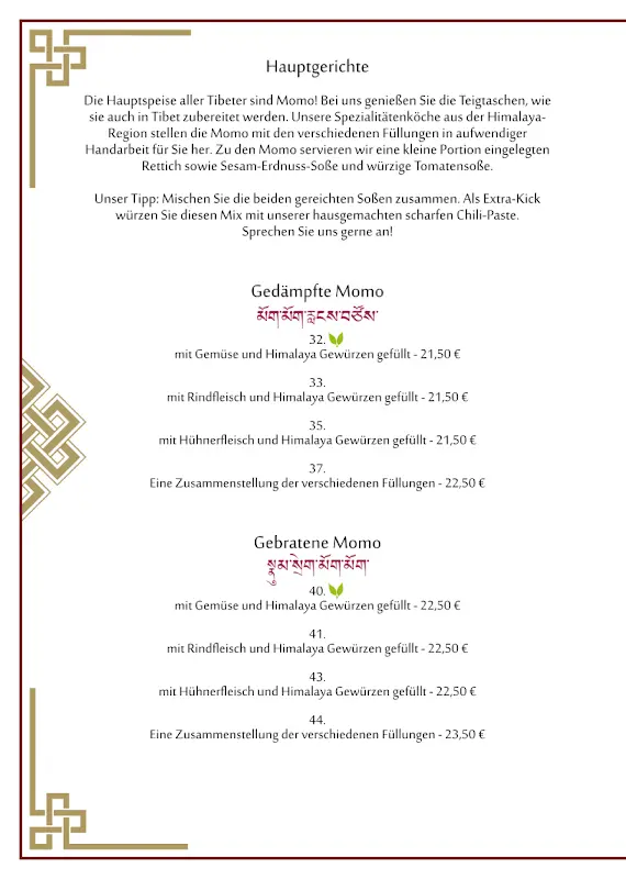 Menu_Tibet Restaurant Altona_Hamburg_image_4