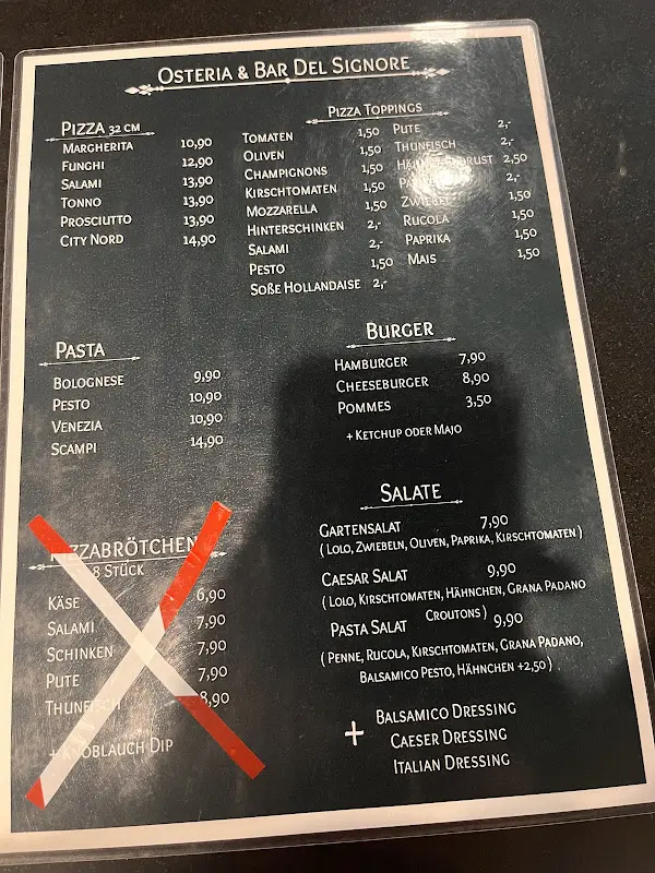 Menu_Cafe Osteria Del Signore_Hamburg_image_3