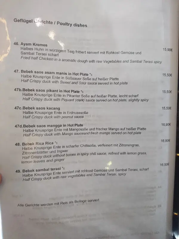 Menu_Jawa Restaurant - Traditional Indonesian Food_Hamburg_immagine_2