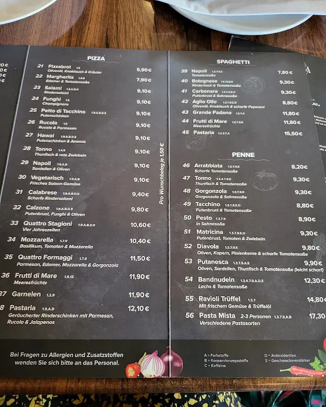 Menu_Pastaria Barmbek_Hamburg_immagine_1