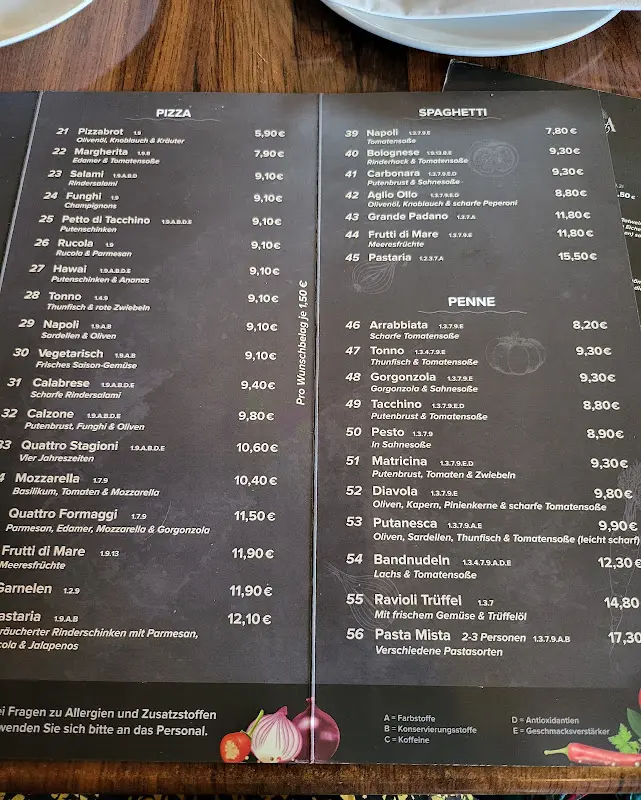 Menu_Pastaria Barmbek_Hamburg_immagine_2