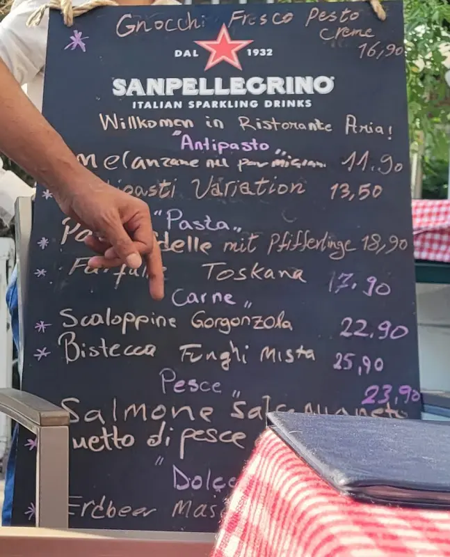 Menu_ARIA – ristorante italiano_Hamburg_image_3