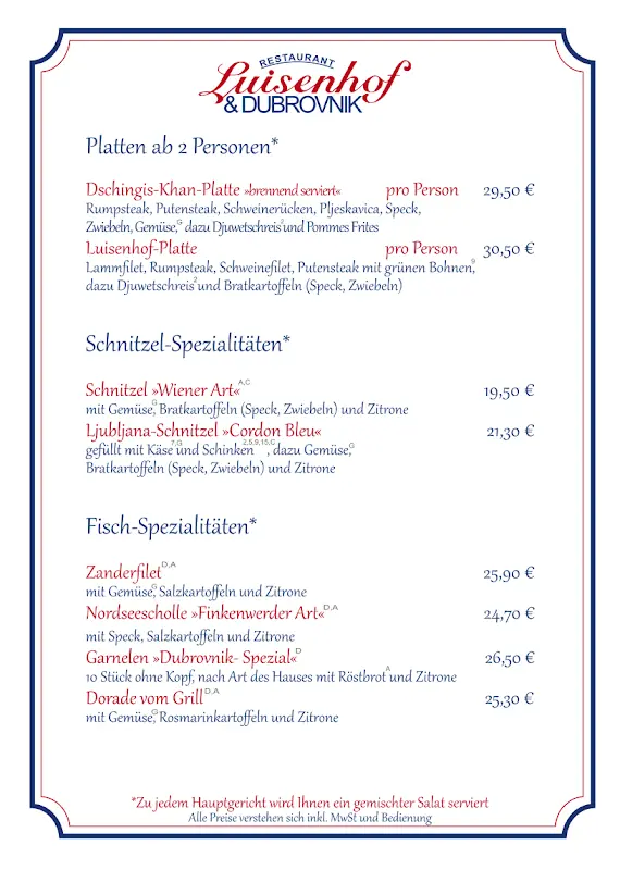 Menu_Restaurant Luisenhof & Dubrovnik_Hamburg_immagine_2