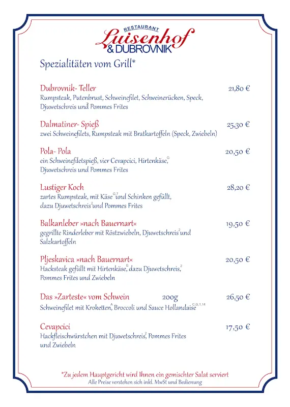 Menu_Restaurant Luisenhof & Dubrovnik_Hamburg_immagine_3