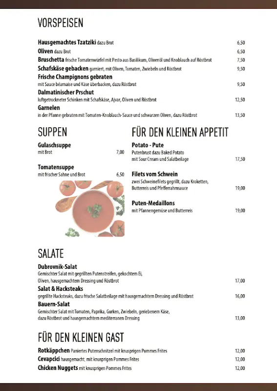 Menu_Restaurant Dubrovnik | Stellingen_Hamburg_immagine_4