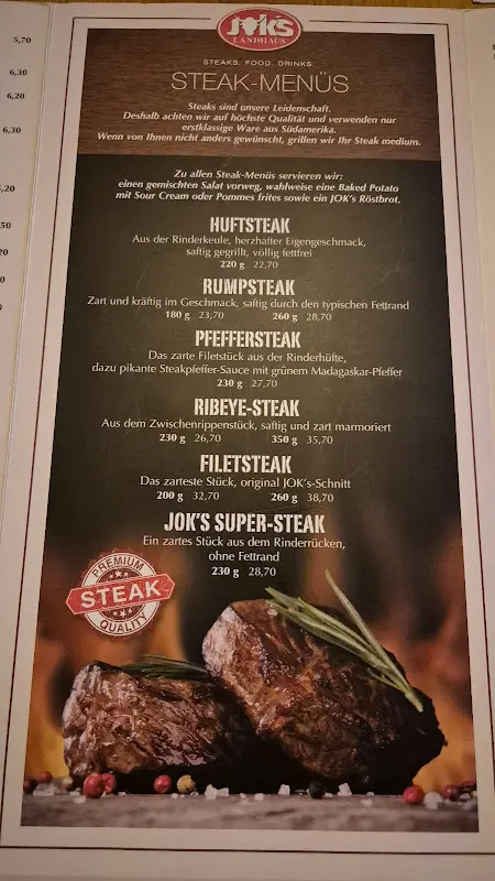 Menu_Jok's Steakhouse_Hamburg_immagine_1