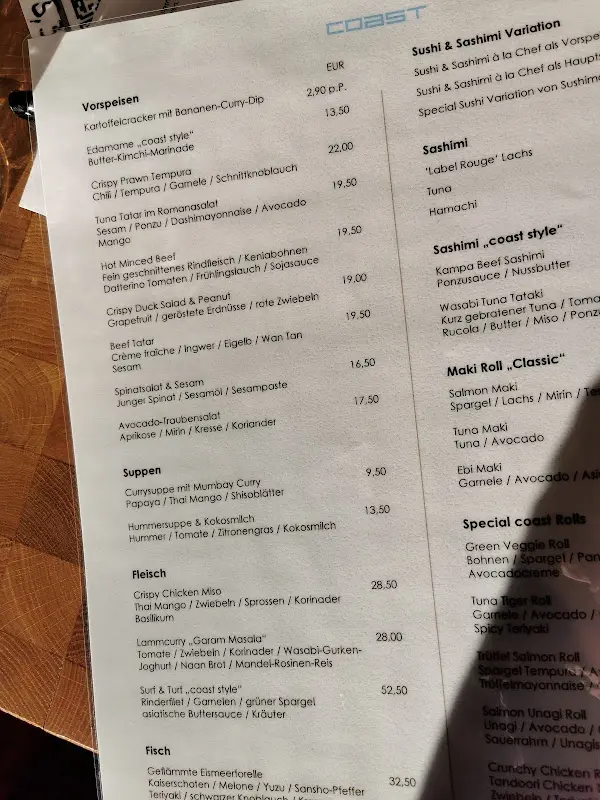 Menu_coast by east Hamburg_Hamburg_immagine_2