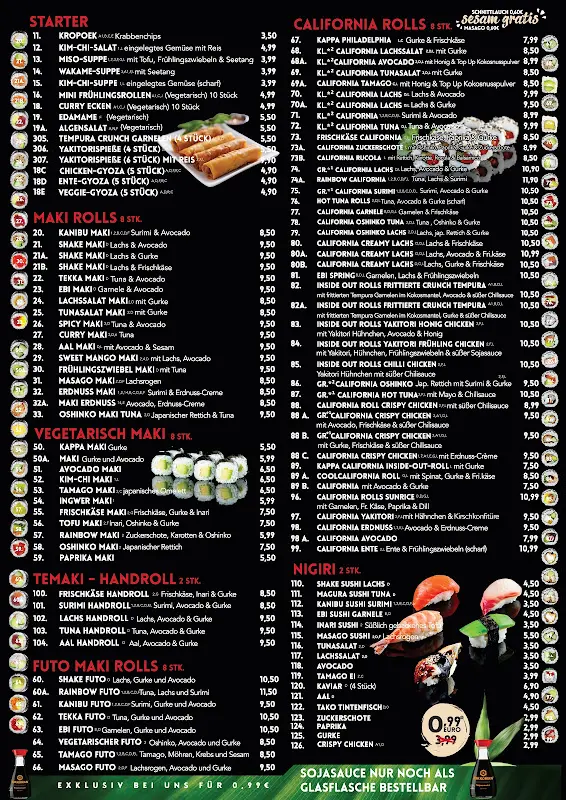 Menu_Sushi für Hamburg Lurup_Hamburg_image_1