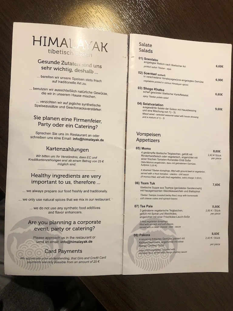 Menu_Himalayak Restaurant_Bonn_immagine_2