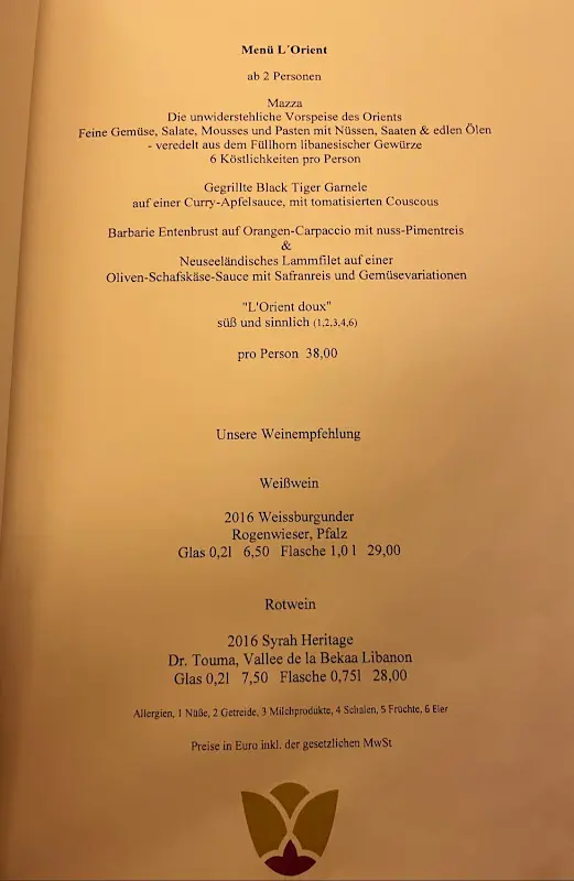 Menu_Restaurant L´Orient_Hamburg_image_3