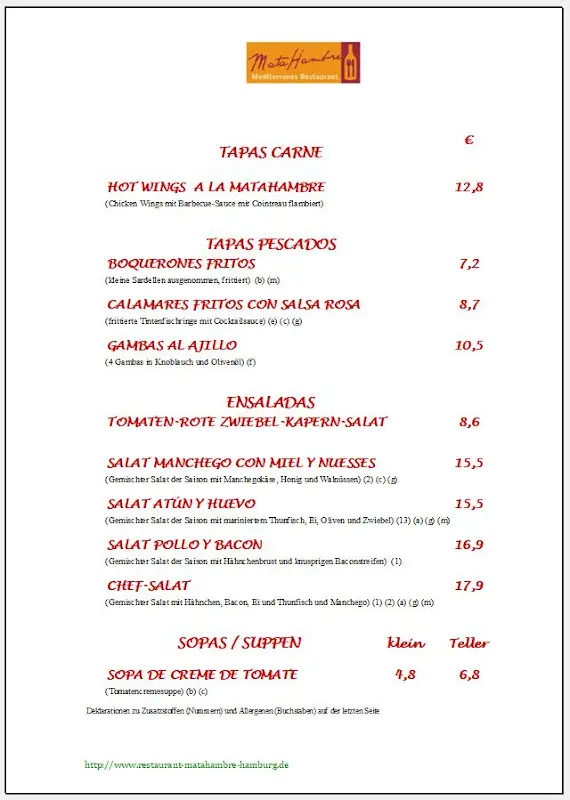 Menu_Restaurant Hamburg MataHambre_Hamburg_image_2