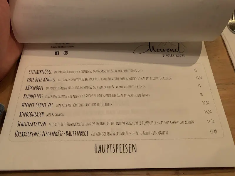 Menu_Marend Tiroler Küche Eimsbüttel_Hamburg_immagine_1