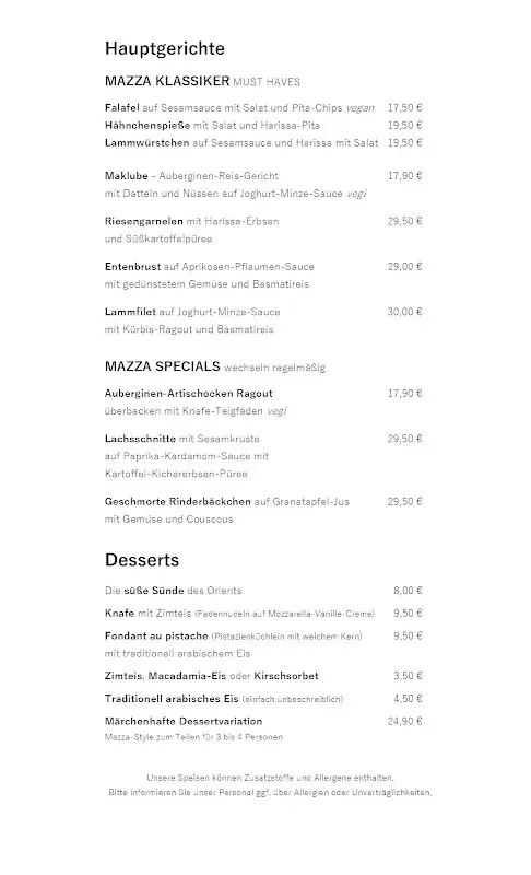 Menu_MAZZA Hamburg Eimsbüttel_Hamburg_imagen_1