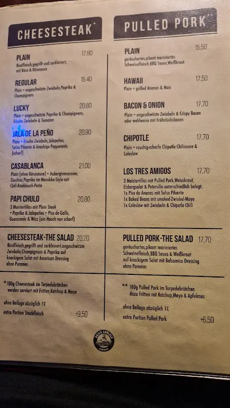 Menu_Dieter Sanchez - Home of Philly Cheesesteak - TANKBIER I BURGER I PULLED PORK_Hamburg_image_3