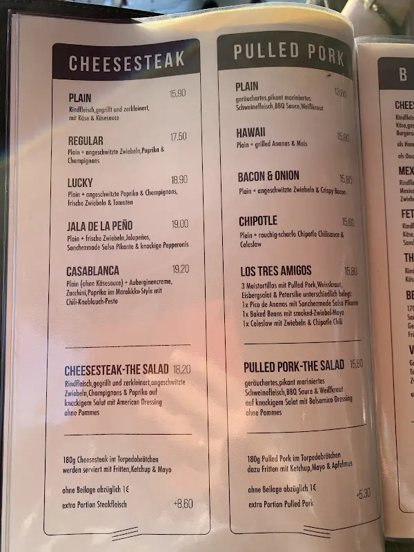 Menu_Dieter Sanchez - Home of Philly Cheesesteak - TANKBIER I BURGER I PULLED PORK_Hamburg_image_4