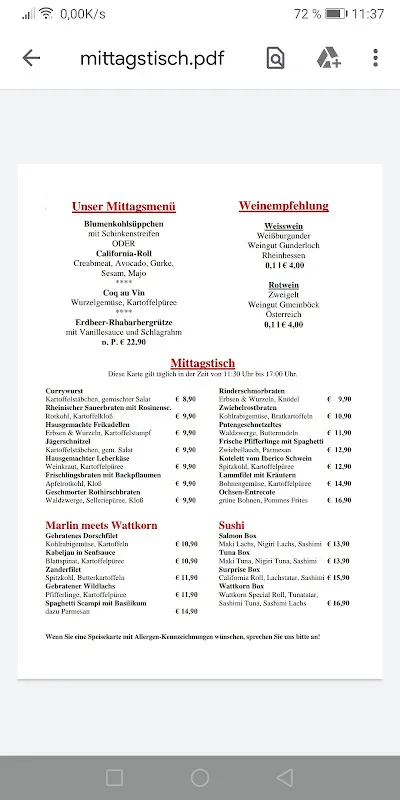 Menu_Zum Wattkorn_Hamburg_immagine_2
