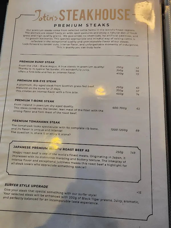 Menu_Jotin‘s STEAKHOUSE St.Georg_Hamburg_image_3