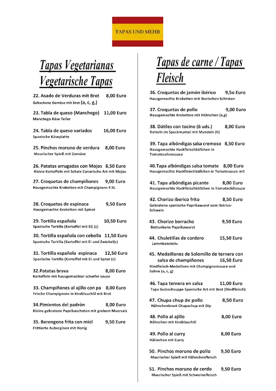 Menu_Tapas und Mehr Spanisches Restaurant Ammersbek_Ammersbek_image_3