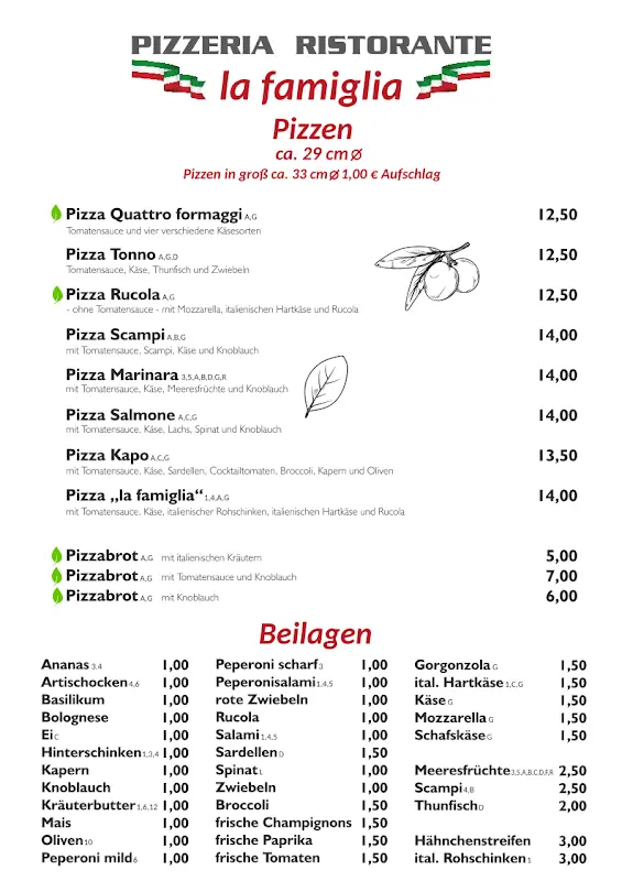 Menu_Pizzeria Ristorante la famiglia_Solms_image_3
