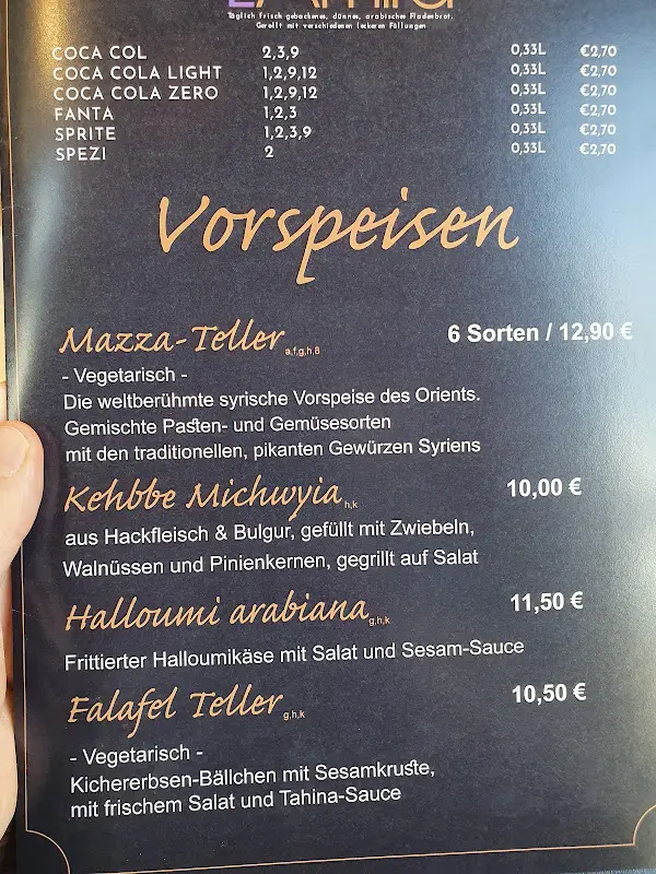 Menu_L'Amira Wandsbek_Hamburg_immagine_1