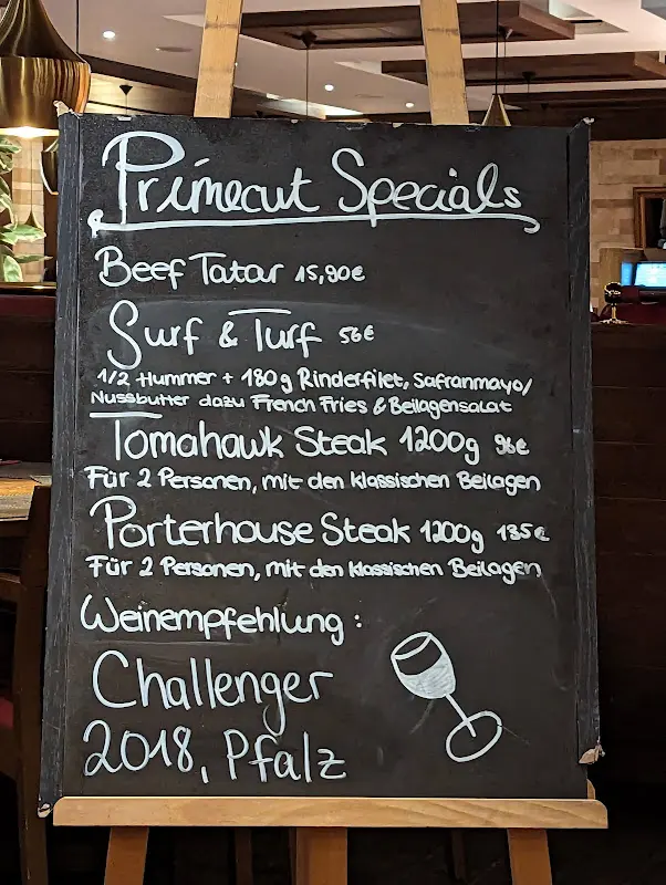 Menu_Primecut Steakhouse_Gießen_immagine_2
