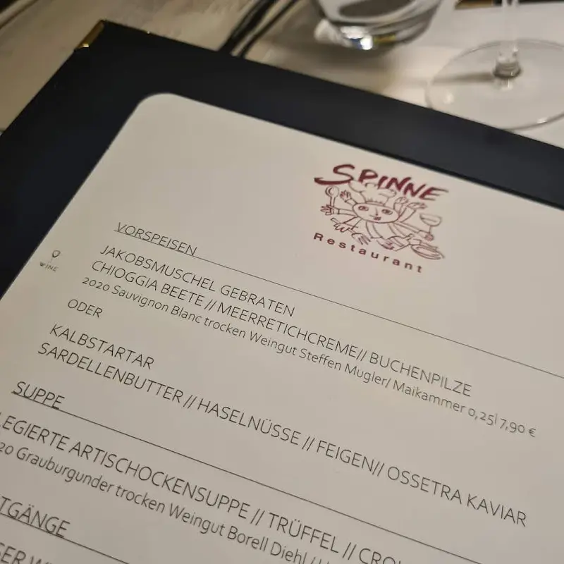 Menu_Restaurant Spinne_Weinstraße_immagine_1