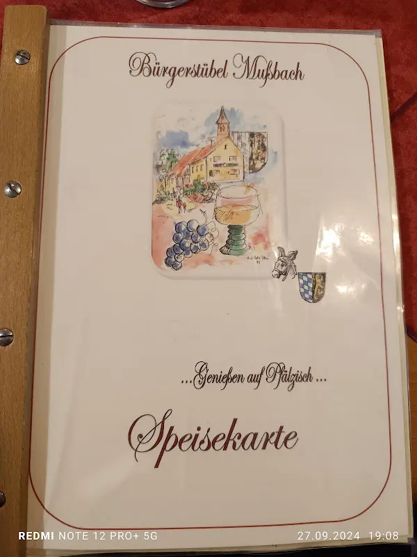 Menu_Restaurant Bürgerstübel Mußbach_Weinstraße_immagine_2