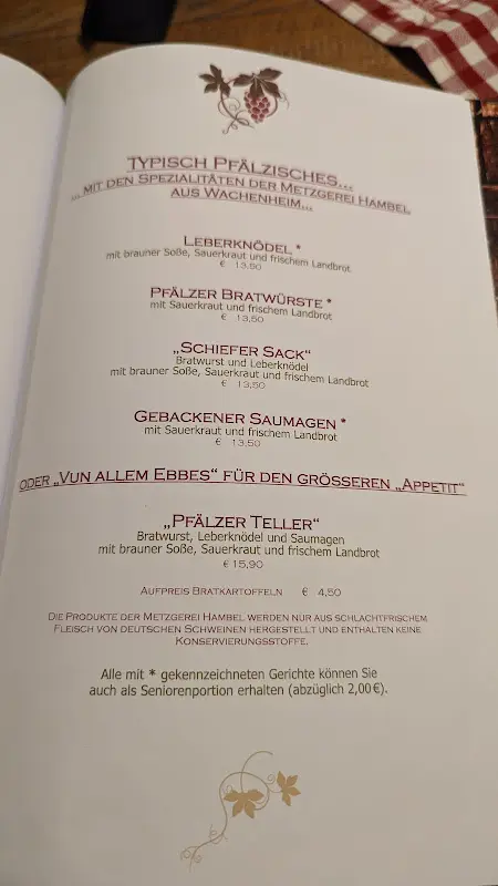Menu_Gasthaus Gerberhaus_Weinstraße_immagine_1