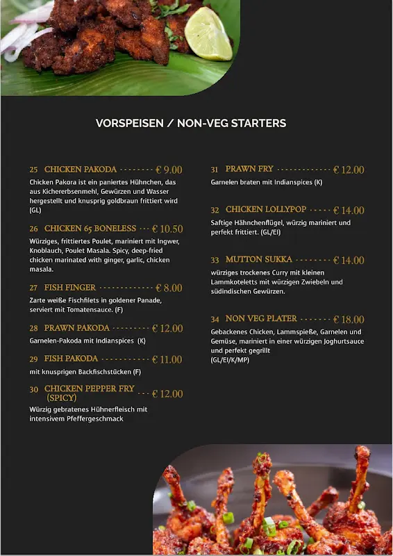 Menu_Dosa World Indisches restaurant_Hamburg_immagine_4