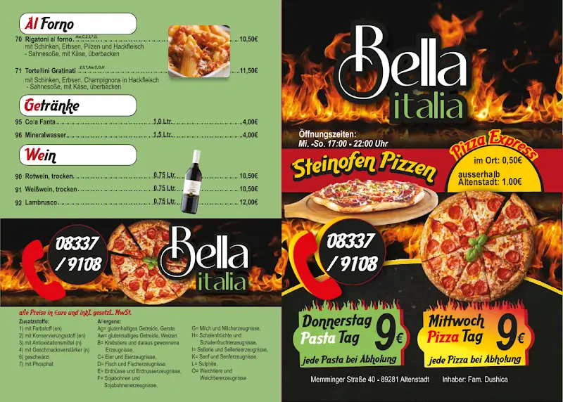 Menu_Bella Italia Pizzaservice_Altenstadt_immagine_2