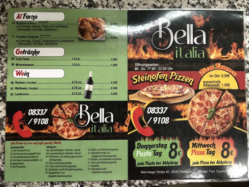 Menu_Bella Italia Pizzaservice_Altenstadt_immagine_4