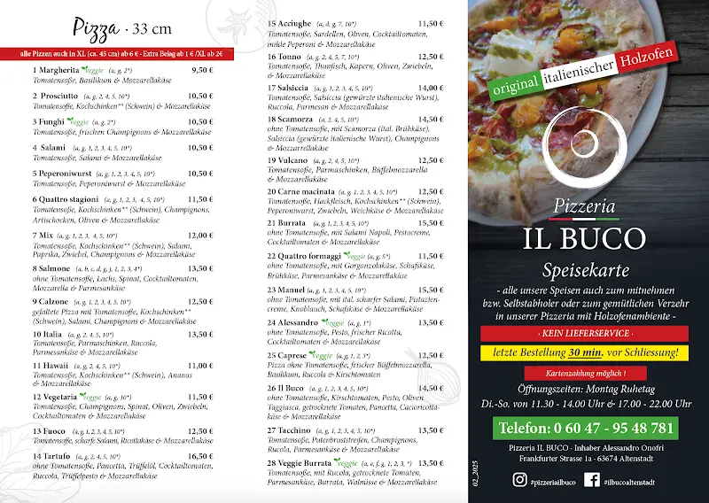 Menu_Pizzeria Il Buco_Altenstadt_image_1