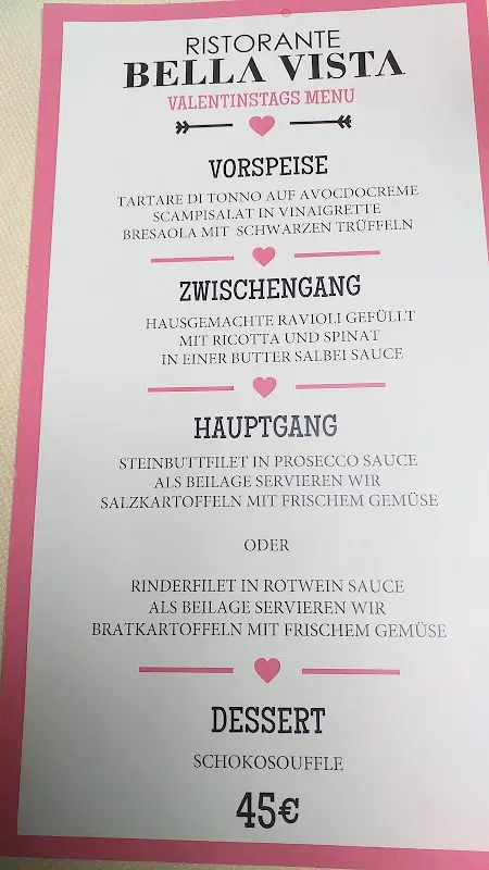 Menü_Ristorante Bella Vista_Altenstadt_Bild_1