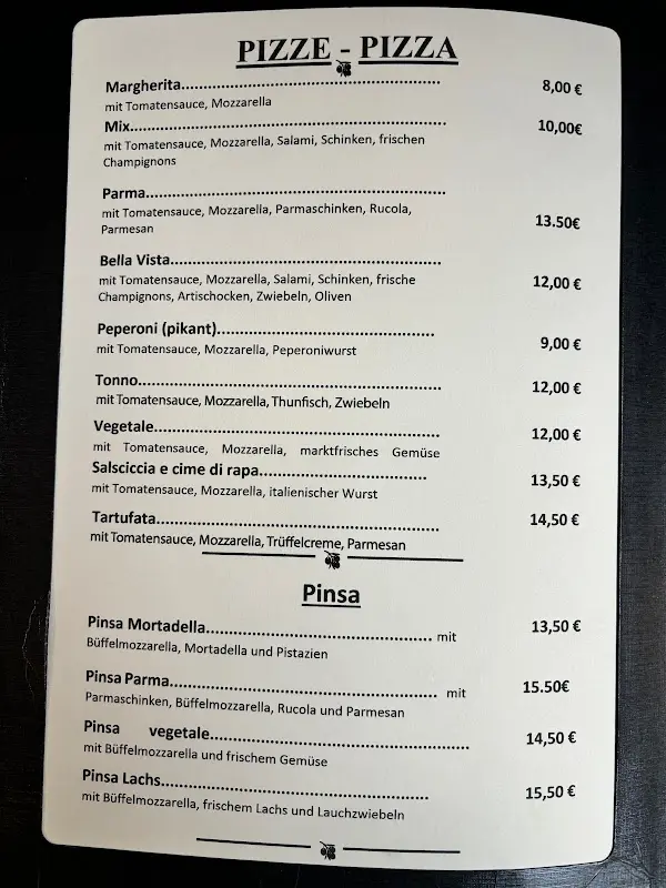 Menü_Ristorante Bella Vista_Altenstadt_Bild_2