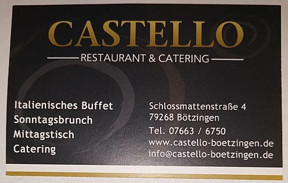 Shwetam Shreshtha_Castello Restaurant Pizzeria Catering_Bötzingen_review