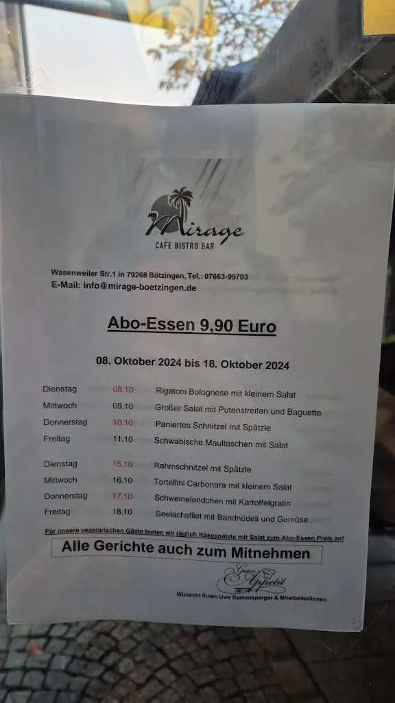 Menu_Mirage Bistro_Bötzingen_image_1