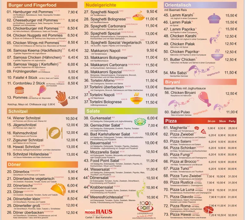 Menu_Food Point Bad Karlshafen_Karlshafen_immagine_1