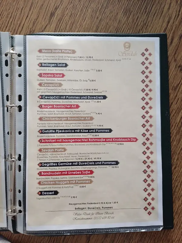 Menu_Restaurant Sevdah_König_image_1
