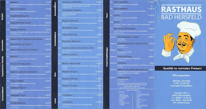 Menu_Rasthaus Bad Hersfeld_Hersfeld_immagine_1