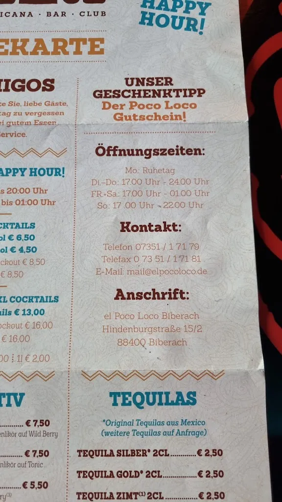 Menu_el Poco Loco Biberach_Riß_image_2