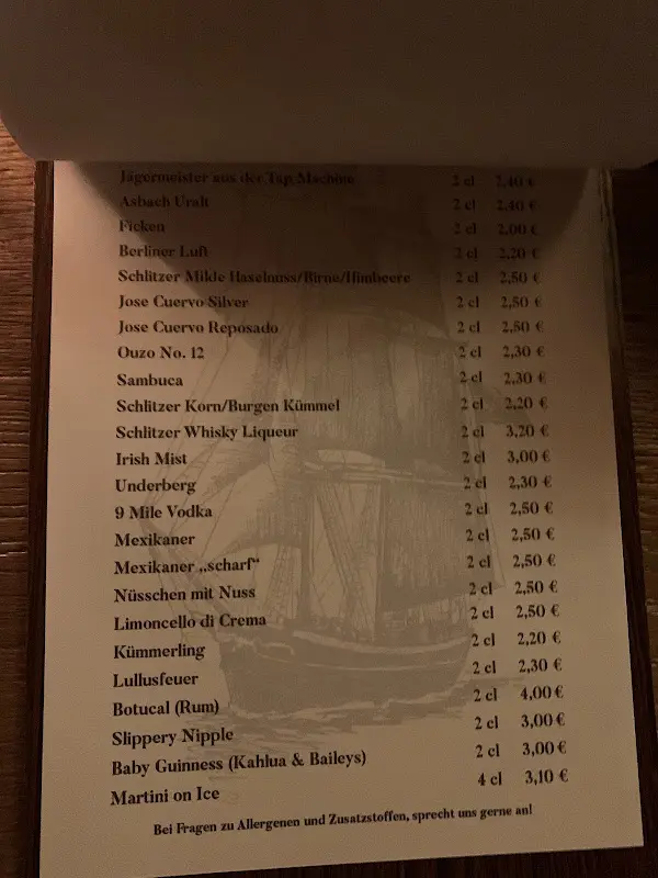 Menu_Unique Irish Pub_Hersfeld_image_2