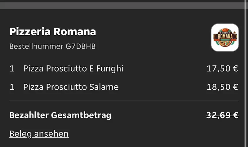 GÖNN DIR Tabletop_Restaurant Pizzeria Romana_Hersfeld_recensione