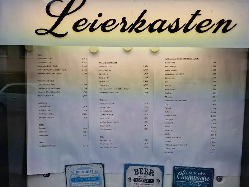 Menu_Gaststätte Leierkasten_Hersfeld_immagine_1