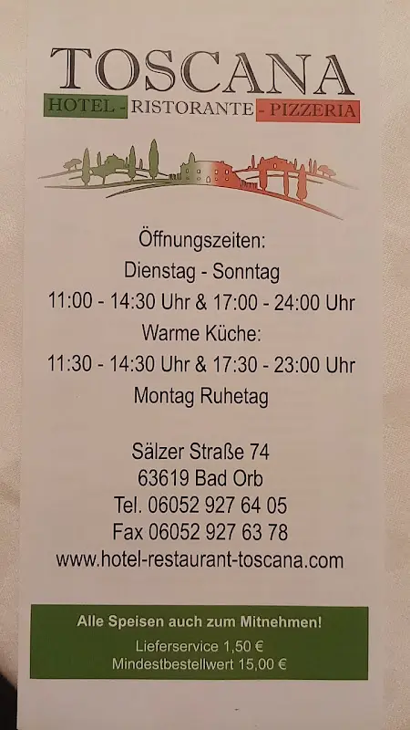 Menu_Hotel Restaurant Pizzeria Toscana Bad Orb_Orb_image_2