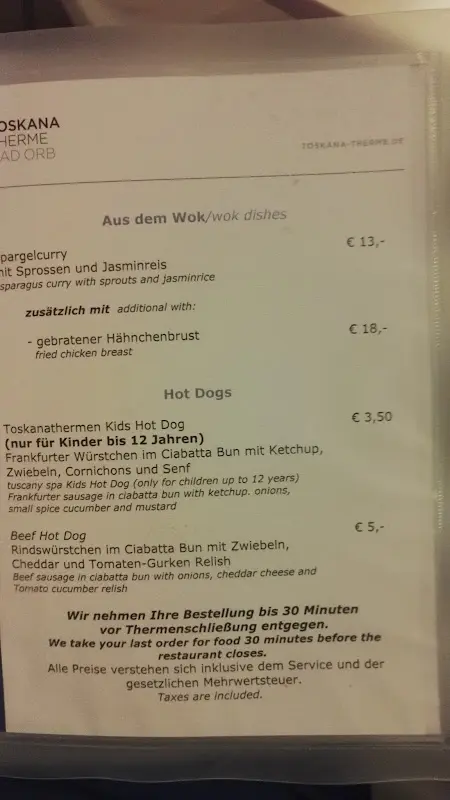 Menu_Il Ristorante Toskana Bad Orb_Orb_image_1