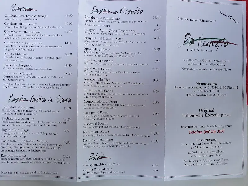 Menu_Restaurant Platte Da Nunzio_Schwalbach_image_1