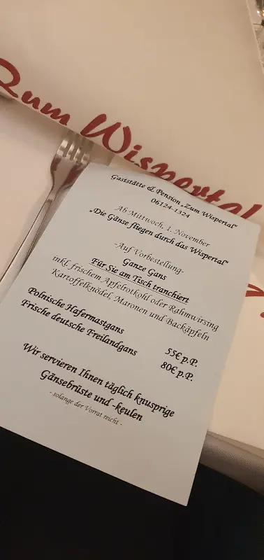 Menü_Gaststätte und Pension Zum Wispertal_Schwalbach_Bild_1